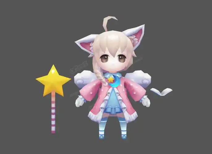 小天使 - vip★3d模型库 - cg模型王 - www.cgmxw.com