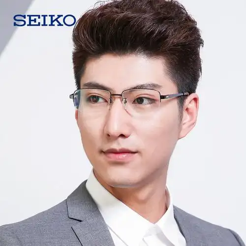 商务ht01078近视方框眼镜框精工男款眼镜架