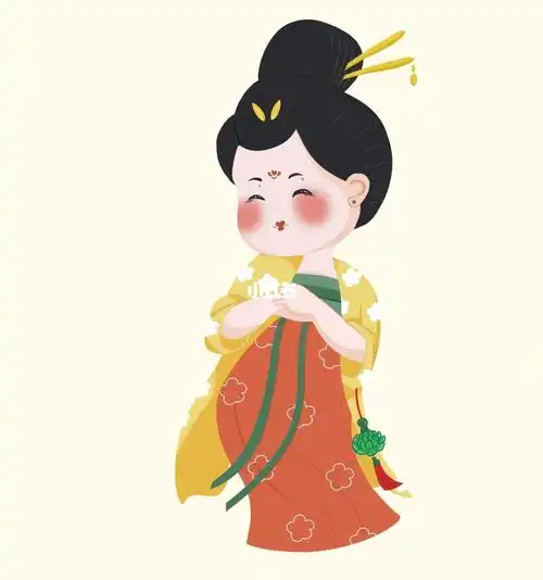 q版唐宫仕女图 #q版  #唐朝  #唐宫仕女图  #插画  #手绘  #唐妆汉服