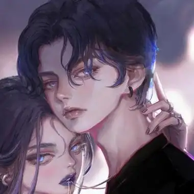 霸气黑暗动漫情侣头像