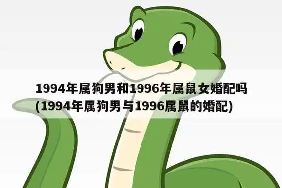 狗男和1996年属鼠女婚配吗(1994年属狗男与1996属鼠的婚配)_生肖百科