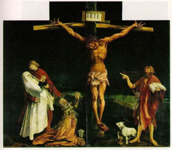 马蒂亚斯·格吕奈瓦尔德 《耶稣受难(基督受刑)》 1511-1516 木板油画