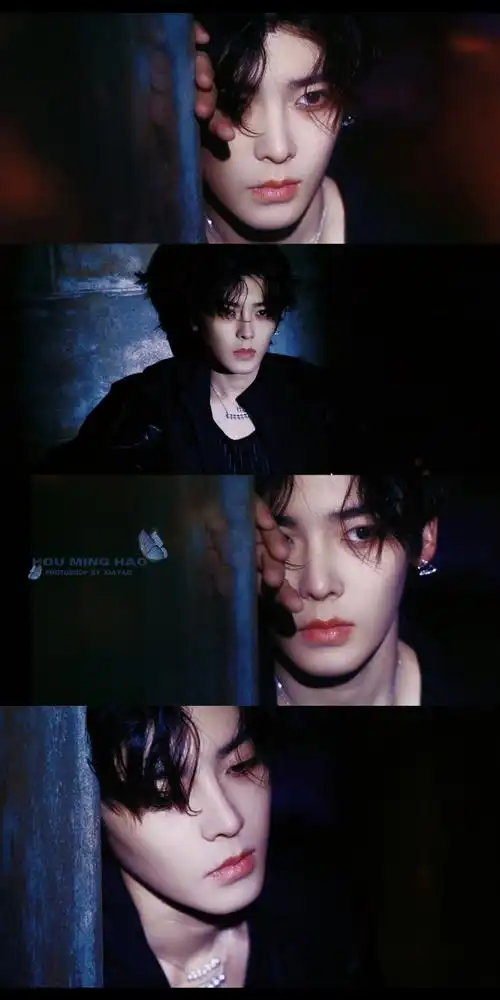 侯明昊allblack烟熏造型