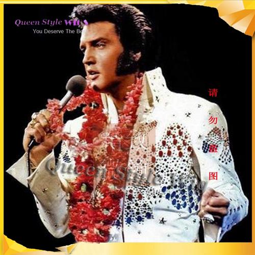 整顶假发男猫王同款时尚摇滚年会节日cosplay表演飞机头假发套