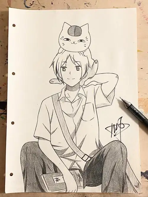 手绘夏目友人帐夏目贵志