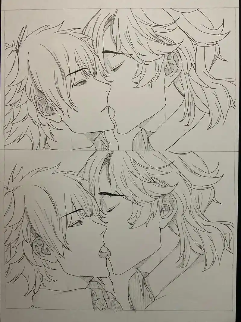 学长答应学弟这辈子不再找对象了#画画 #草稿 #漫画#日常# - 抖音