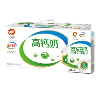 伊利高钙奶250ml24盒礼盒装营养早餐成人中老年学生牛奶