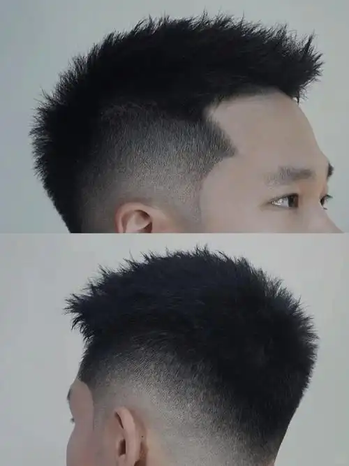 立体感男生短发,好打理又清爽 ,适合夏天非常有型