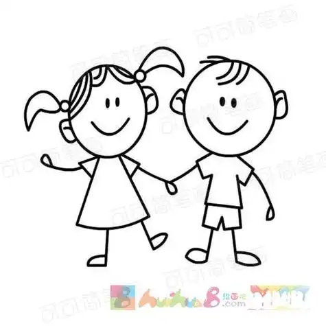 画女孩和男孩怎么画简笔画