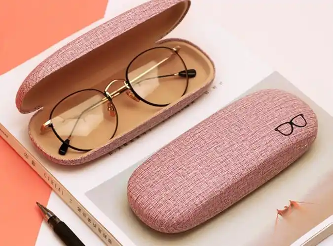 抗压眼镜盒时尚韩国学生男女个性小清新近视眼睛盒便携手工折叠盒