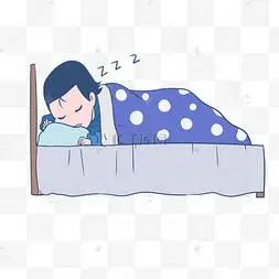 手绘设计图卡通手绘人物躺着玩手机女孩躺在月亮上盖着白云睡觉的可爱