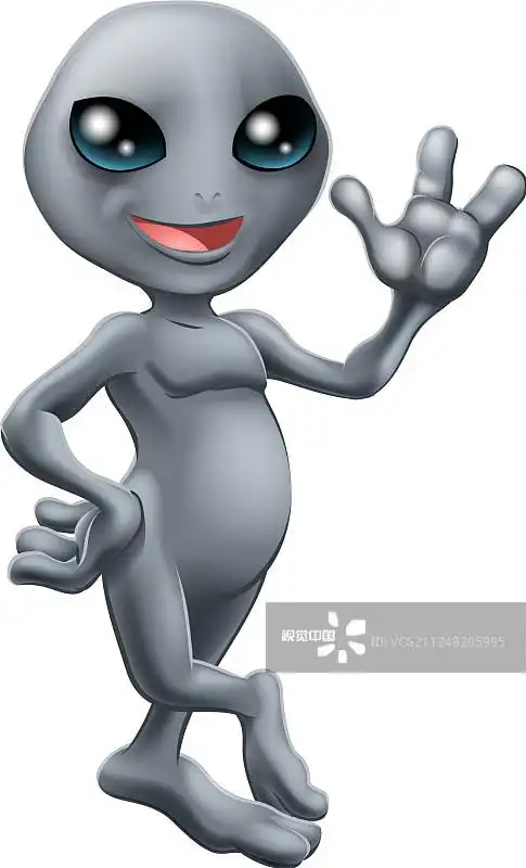 可爱的灰色外星人