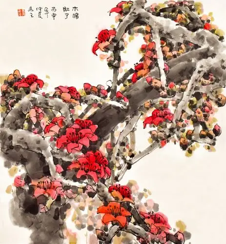 新春到了,红棉花开了,送君一组木棉,祝你新年快乐