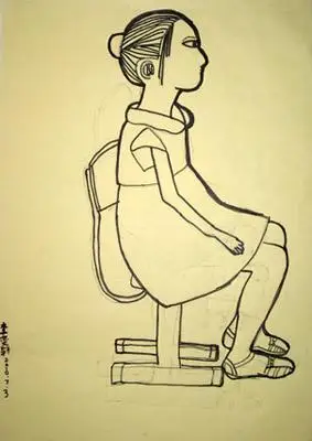 幼儿胸像简笔画正侧面