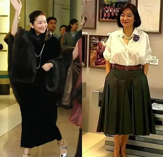 被林青霞的69岁状态惊艳穿搭不显老不扮嫩发福有皱纹也好美
