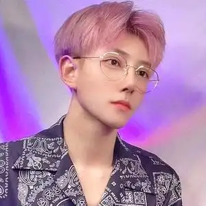 假发男短发韩版帅气可齐可斜男生日常微中分cos粉色男士全头套式