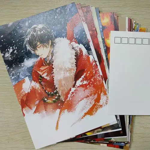 盗墓笔记同人 瓶邪明信片卡片照片张起灵吴邪主题 殊途 现货 a套b套共