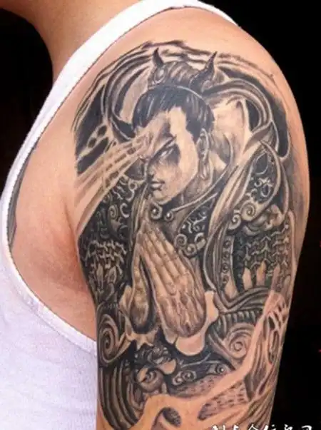 手臂炫酷帅气二郎神纹身图案大全tag标签:帅气手臂杨戬炫酷酷帅男生满