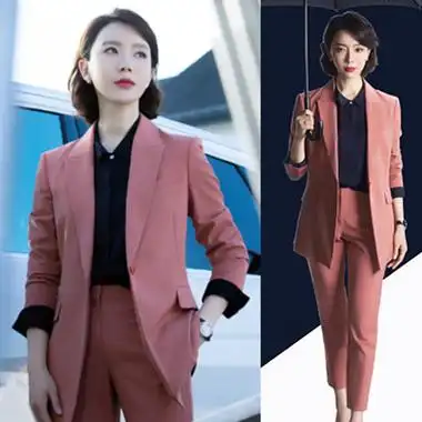 陈数明星同款西服女套装春夏气质韩版职业西装外套女士小个子正装