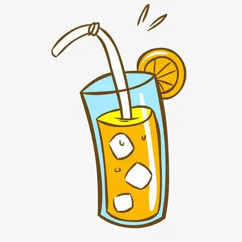 卡通手绘果汁饮品设计
