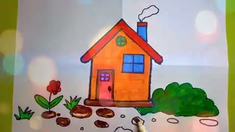 如何画小房子