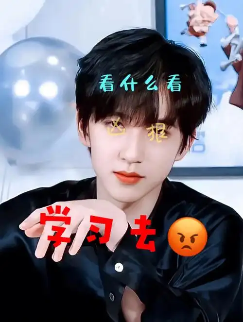 贺峻霖好好学习图片