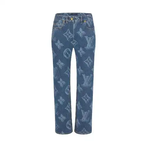 【包邮包税】 lv路易威登 21年秋冬 女士 休闲裤 jean taille mi