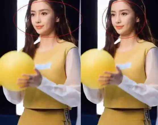 原创杨颖跑男定妆照腿细成麻杆脸却悄悄吃胖了侧颜双下巴显眼