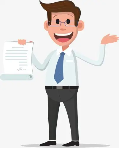 矢量png商务风穿西装的人