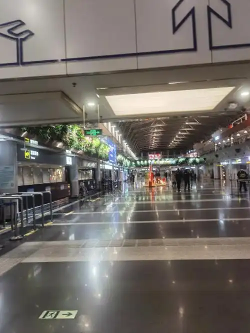 空荡荡的首都机场偶遇同事