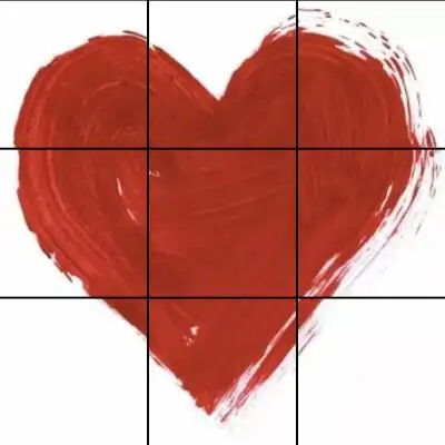 朋友圈九宫格爱心