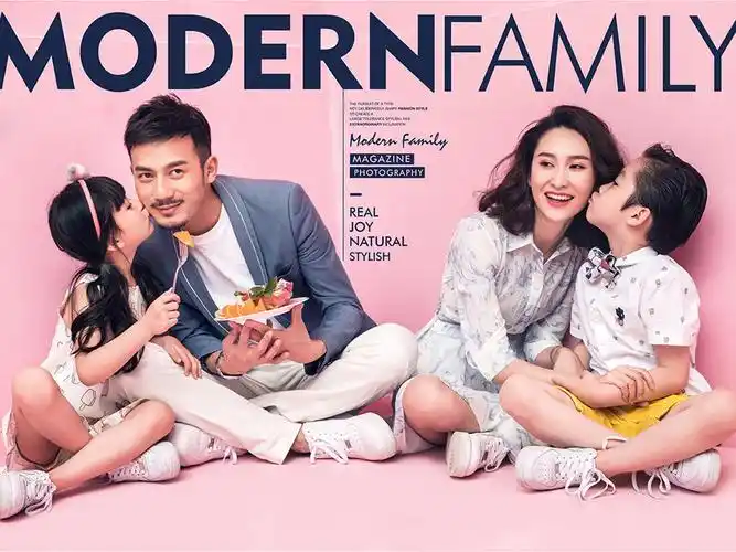 全家福一家4拍摄/家庭照全家福写真摄影