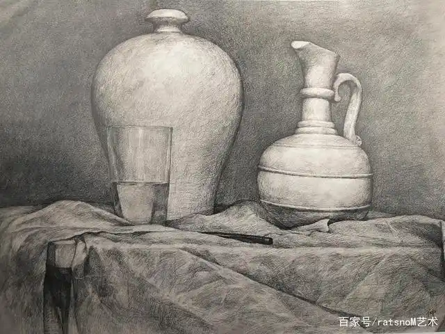 学习央美附中扎实经典的素描作品
