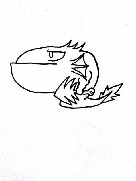 小鱼人手绘简笔画