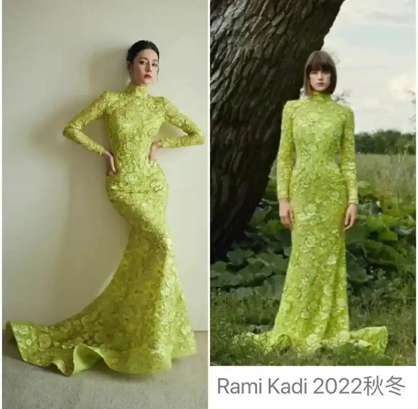 婚礼造型分享 #迪丽热巴金色旗袍造型 - 抖音