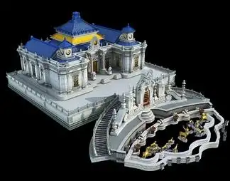 圆明园3d模型下载【id:450373】