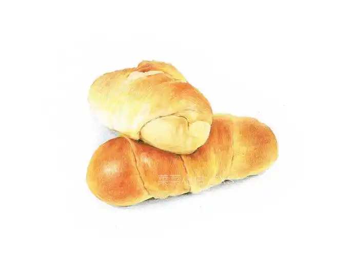 彩铅手绘——面包