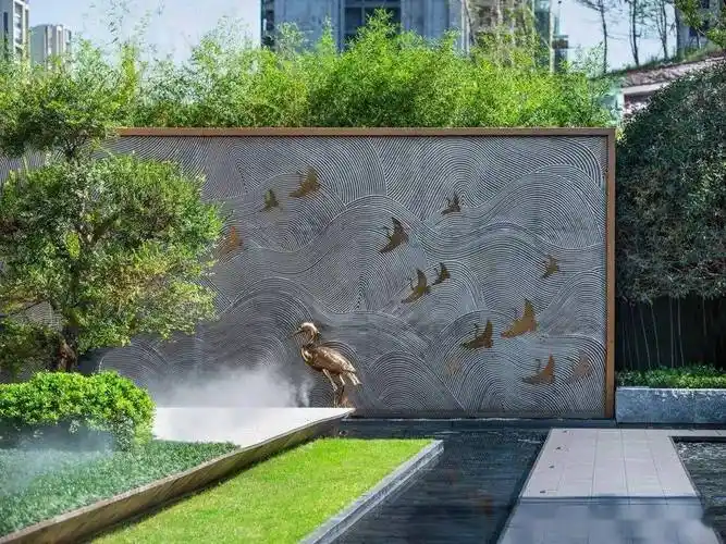 砚外之艺40款中式庭院景墙设计赏析简洁大气有韵味