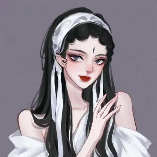 白蛇青蛇闺蜜古风手绘头像