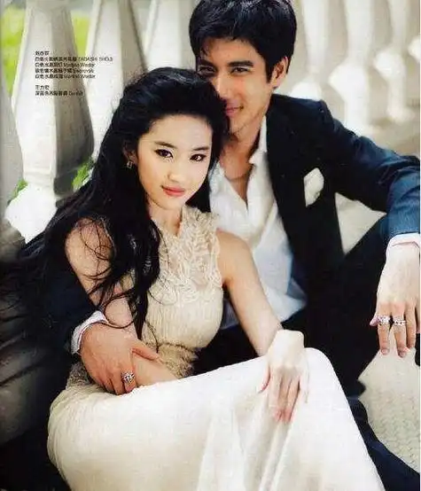 王力宏刘亦菲婚纱照