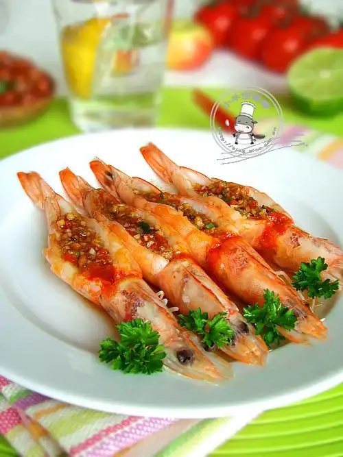 蒜蓉开背虾的做法