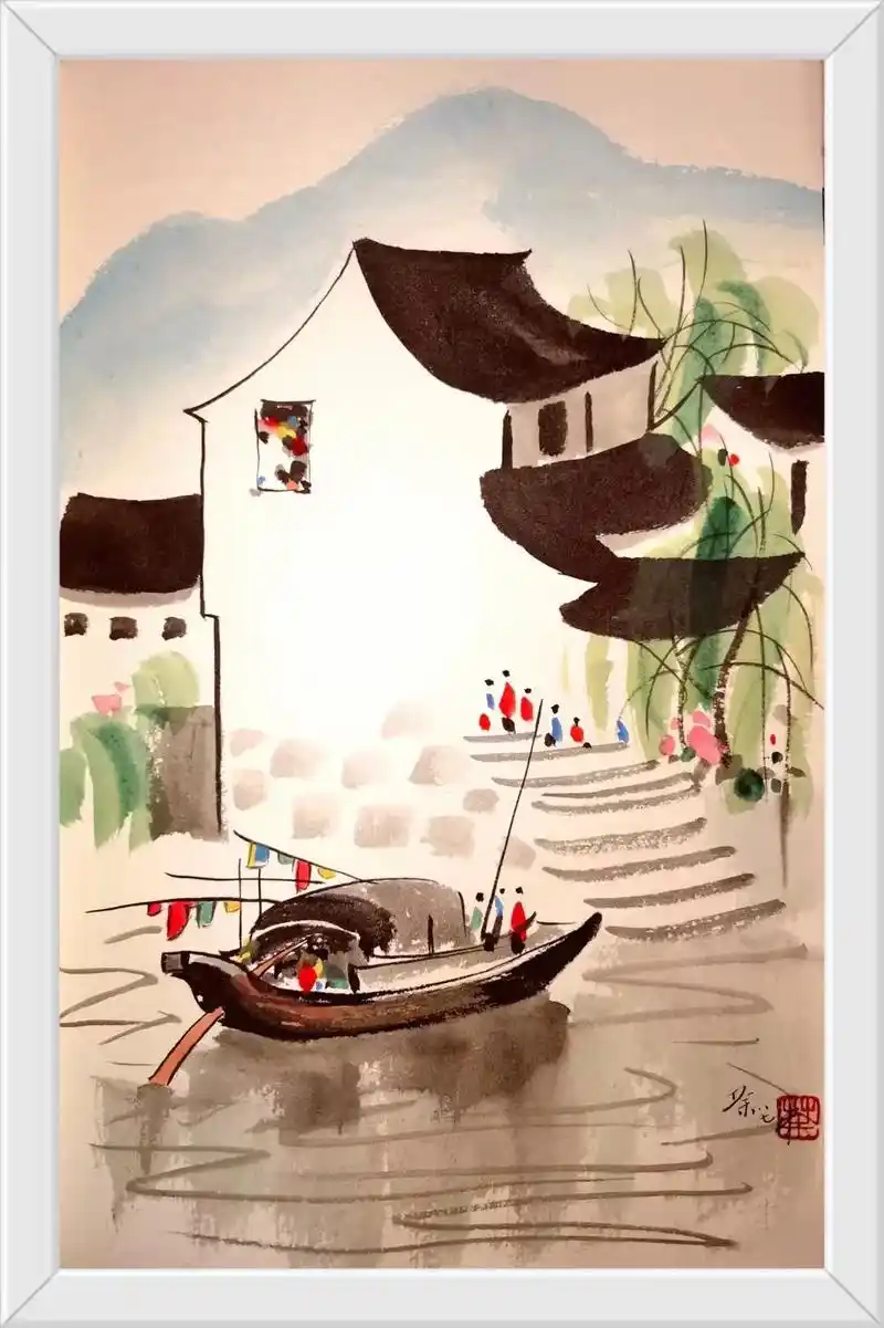 吴冠中 #收藏品 #山水画 #名家书画 #艺术收藏 - 抖音