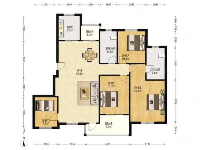 中电颐和家园一期(东区) 近地铁 双卫格局 停车方便