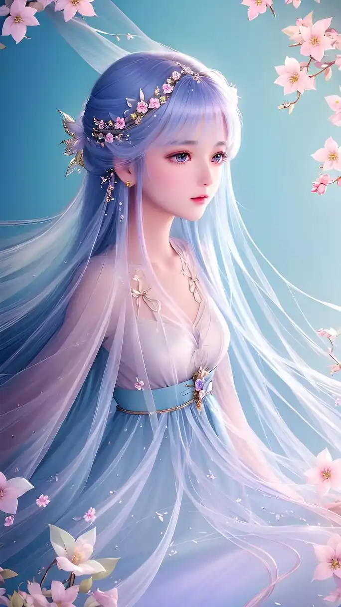 仙气飘飘古风美女手机壁纸[比心][比心] #古风#  #二次元美图#  #百度