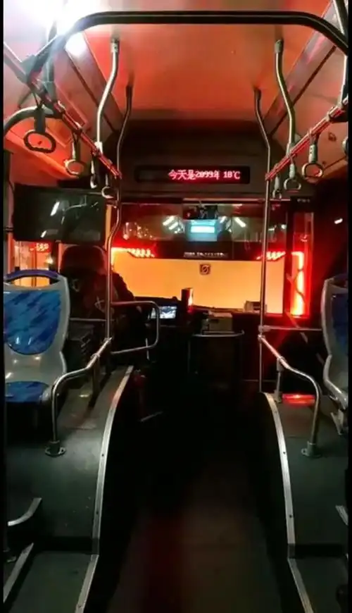 晚上坐公交车,无意间拍到这一幕,我瞬间不淡定了!