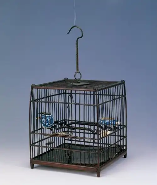 民国 紫檀鸟笼 (钟鸣钩)