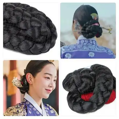 古装假发韩剧哲仁王后韩国麻花辫盘发女大长今后区造型发髻发包
