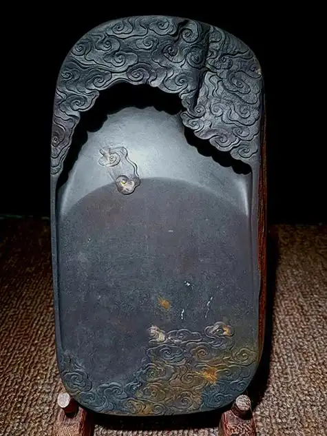 肇庆端砚坑仔砚台漂亮青花高端精美实惠大师级收藏品双证齐发