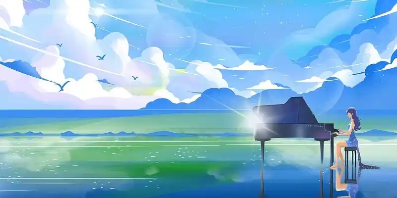 梦幻钢琴班宣传展板背景暑假培训班钢琴背景