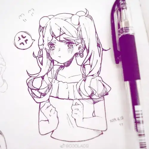 人物黑白动漫素材插画绘画线稿手绘女生男生… - 堆糖,美图壁纸兴趣社